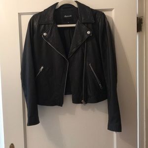 Madewell- Washed Leather Moto Jacket